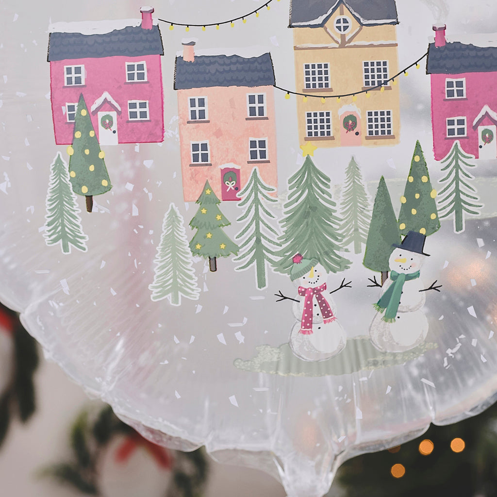Snowglobe Foil Christmas Balloon
