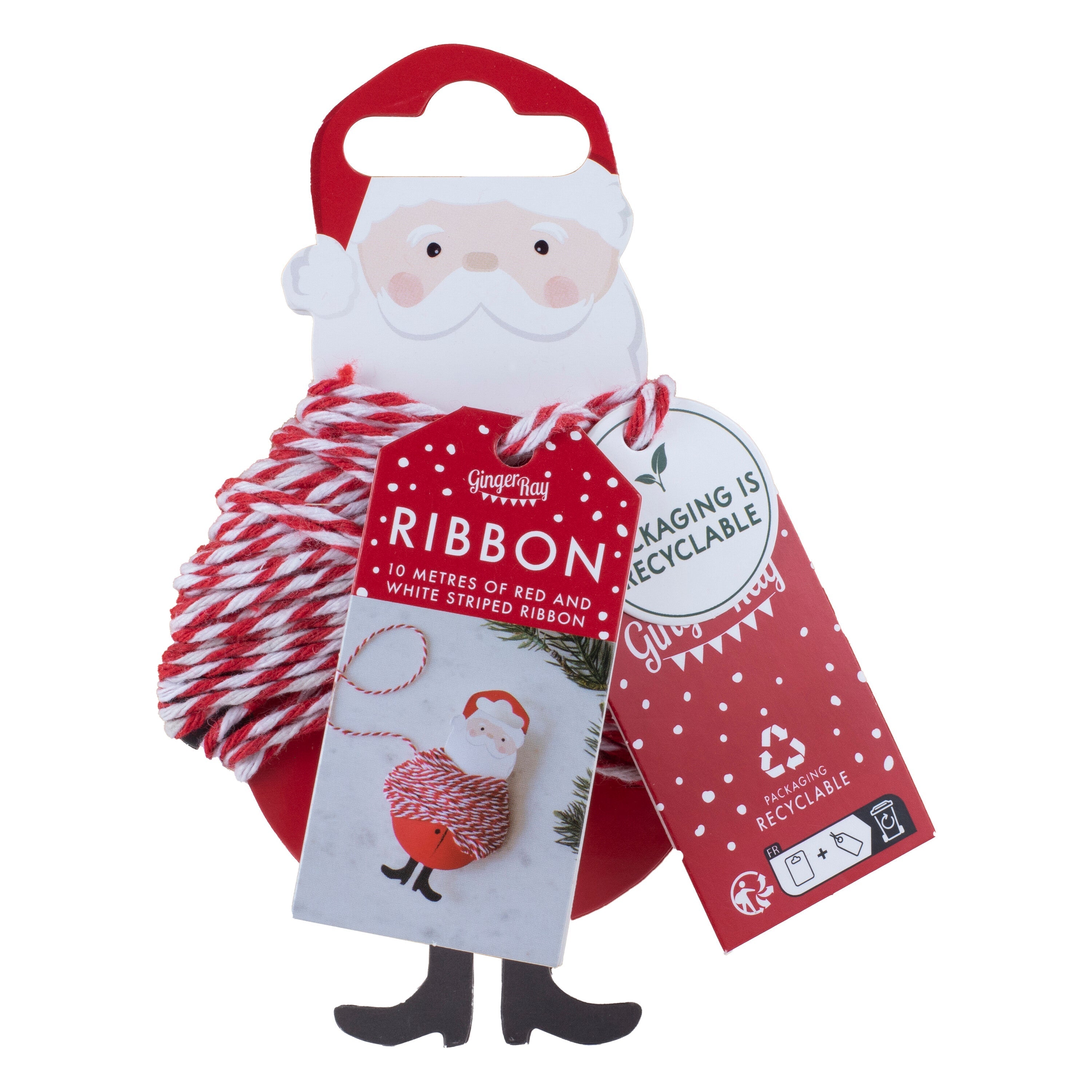 Red and White Christmas Twine- 5 Inner Pack
