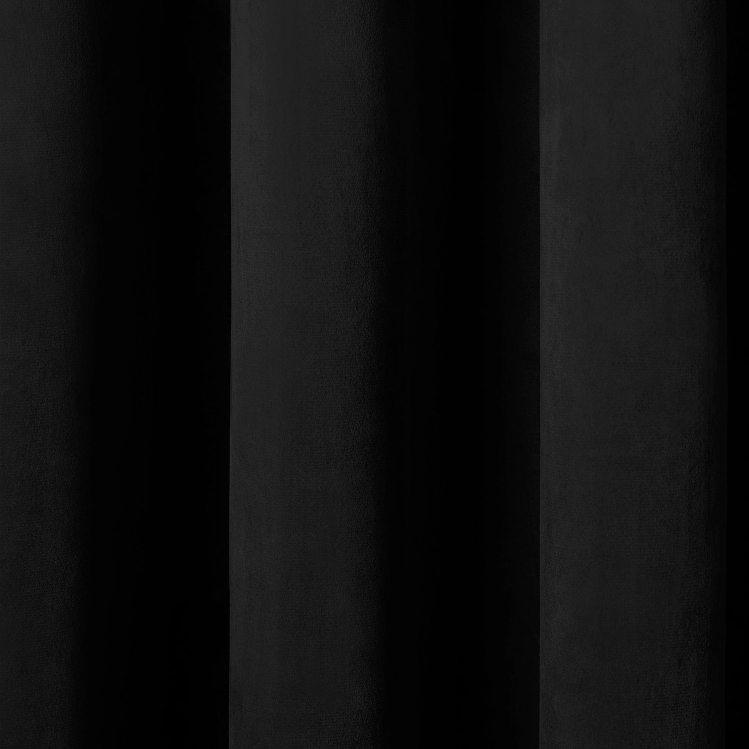 Montrose Black Velvet Blackout Thermal Coated Eyelet Curtains