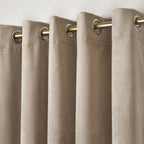 Montrose Linen Velvet Blackout Thermal Coated Eyelet Curtains