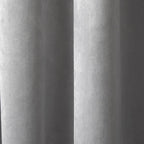 Montrose Silver Grey Velvet Blackout Thermal Coated Eyelet Curtains