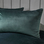 Laurence Llewelyn-Bowen Montrose Bottle Green Velvet Duvet Set