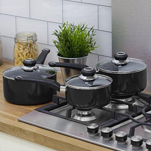 Morphy Richards 970030 Equip Saucepan Set, 3 Piece - Beales department store