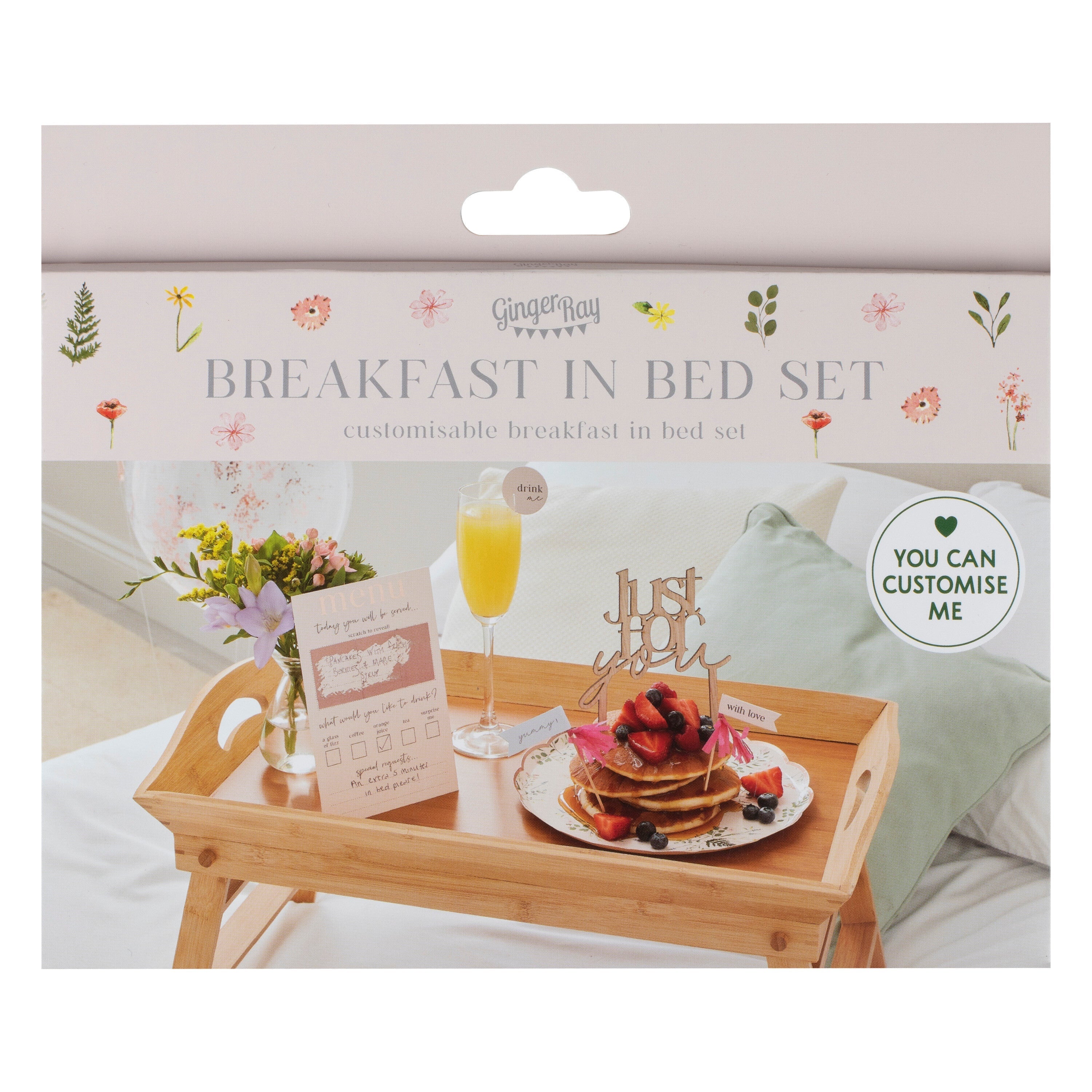 Customisable Breakfast in Bed Set- 5 Inner Pack