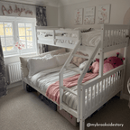 Indie Kids Bunk Bed Triple Sleeper White