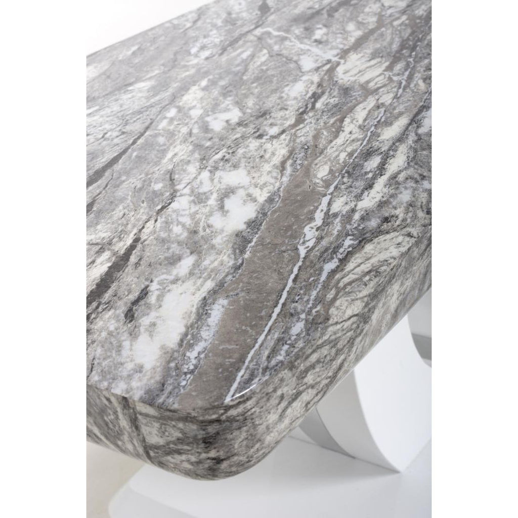 Neptune Marble Effect Grey/White Coffee Table - Beales department store