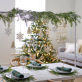Wooden Snowflake & Honeycomb Tree Christmas Hanging Decorations