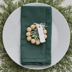 Wooden Place Card Holder with Foliage- 5 Inner Pack