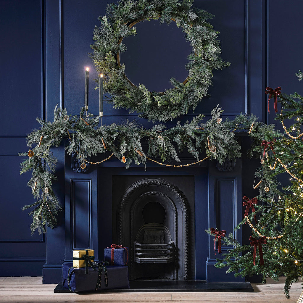 Luxe Pine and Cypress Foliage Christmas Garland
