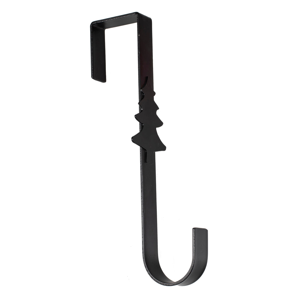 Black Metal Christmas Wreath Door Hanger- 5 Inner Pack