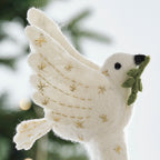 Felt Turtle Dove Christmas Tree Topper- 5 Inner Pack