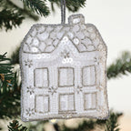 Embellished House Christmas Tree Decoration