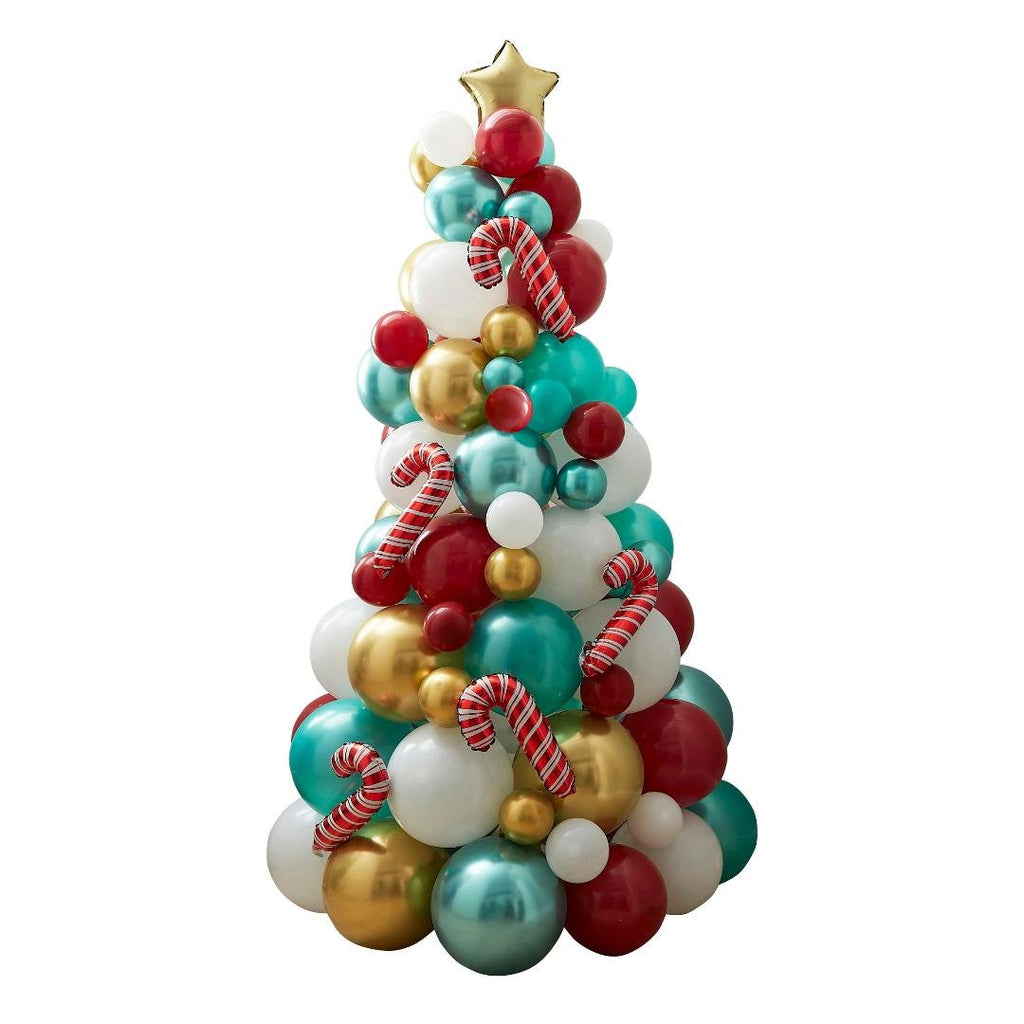 Novelty Candy Cane Balloon Christmas Tree Kit - Beales department store