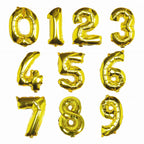 Gold Foil Number Balloon- 5 Inner Pack