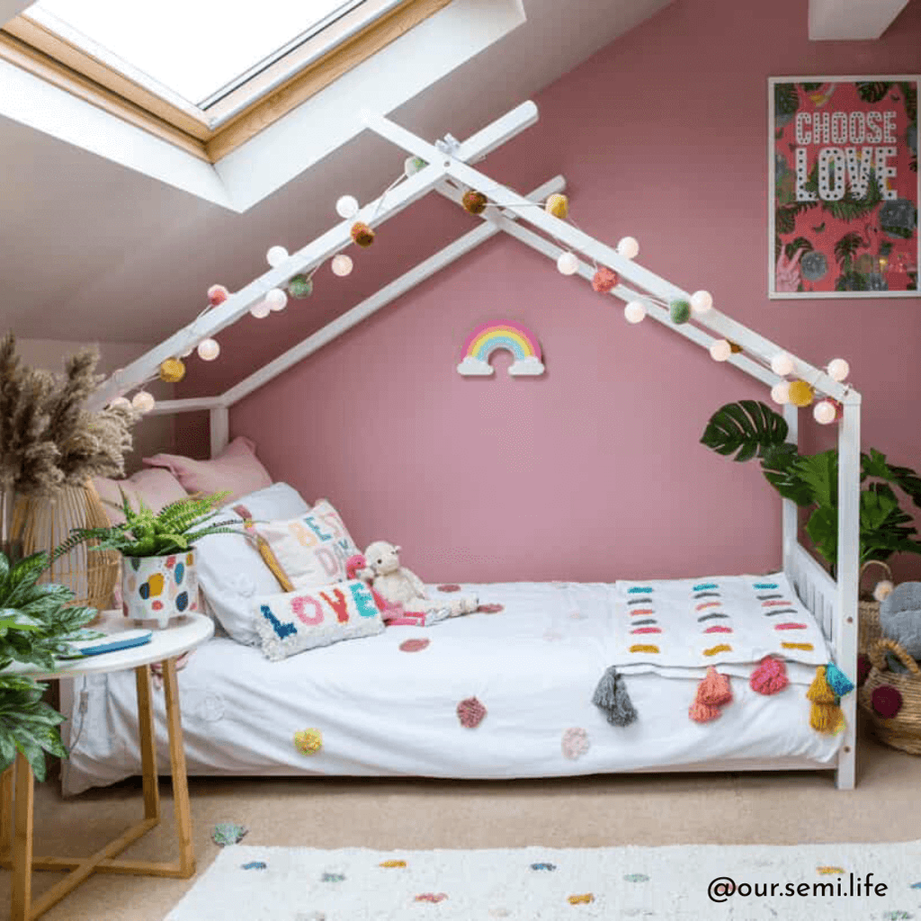 Kids Canopy White House Bed