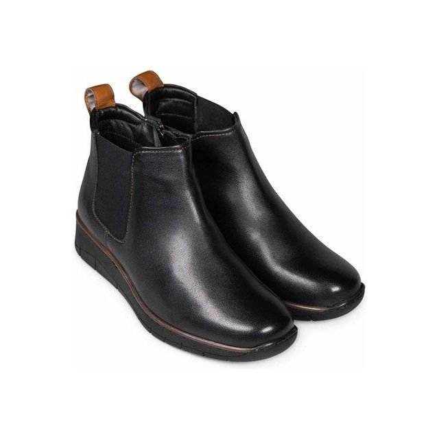 Padders 3275 Rowan Ankle Boots - Black Leather - Beales department store