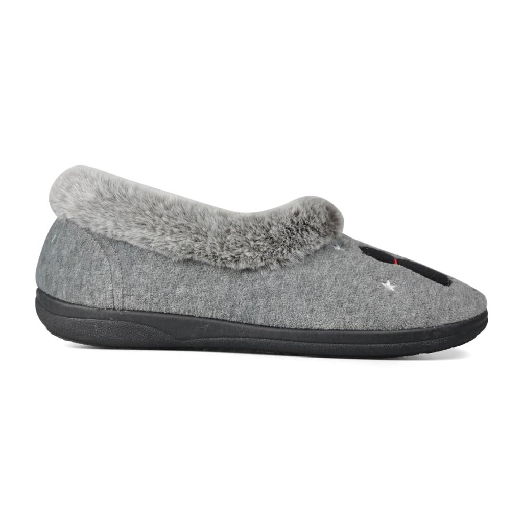 Padders 3287 Anna Everyday Slippers - Grey - Beales department store