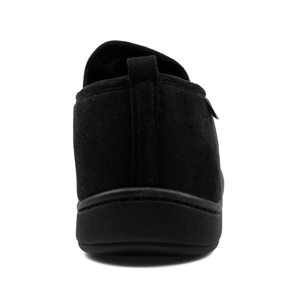 Padders 3432 Basil Everyday Slippers - Black Microsuede - Beales department store