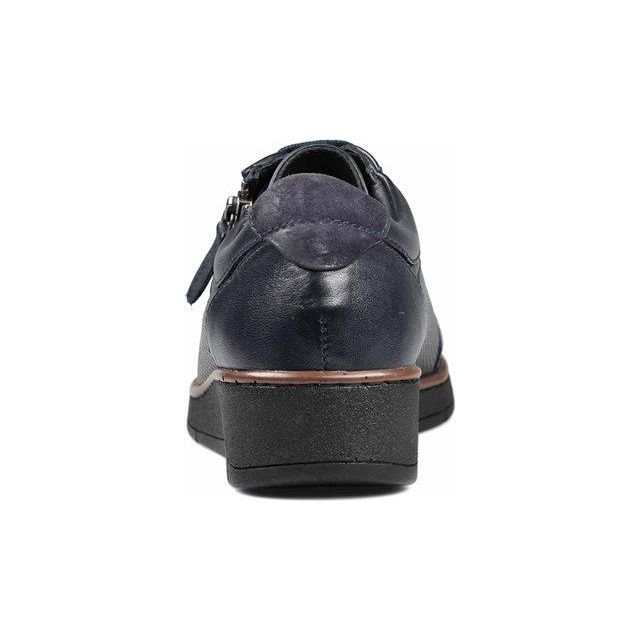 Padders 3446 Ivy Lace Up Trainer - Navy Leather - Beales department store