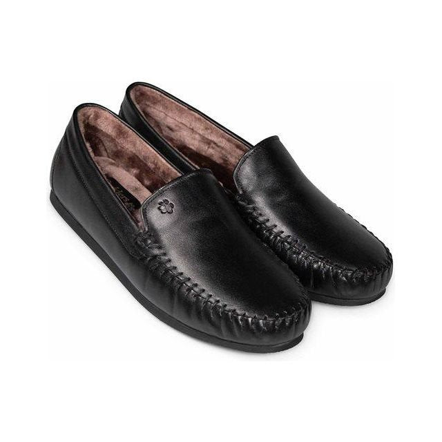 Padders 412 Marino Loafers - Black Leather - Beales department store