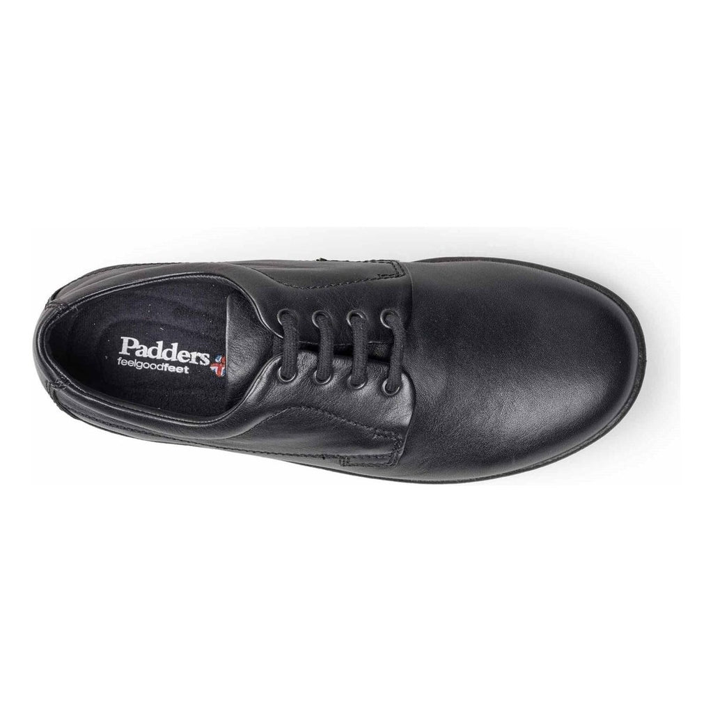 Padders 636N Lunar Casual Lace Up Shoes - Black - Beales department store