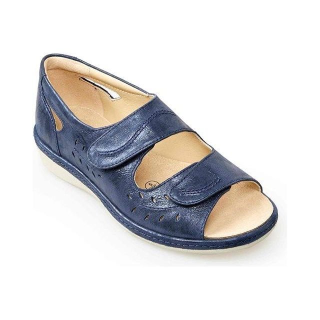 Padders 'Breeze' Velcro Sandal - Midnight - Beales department store