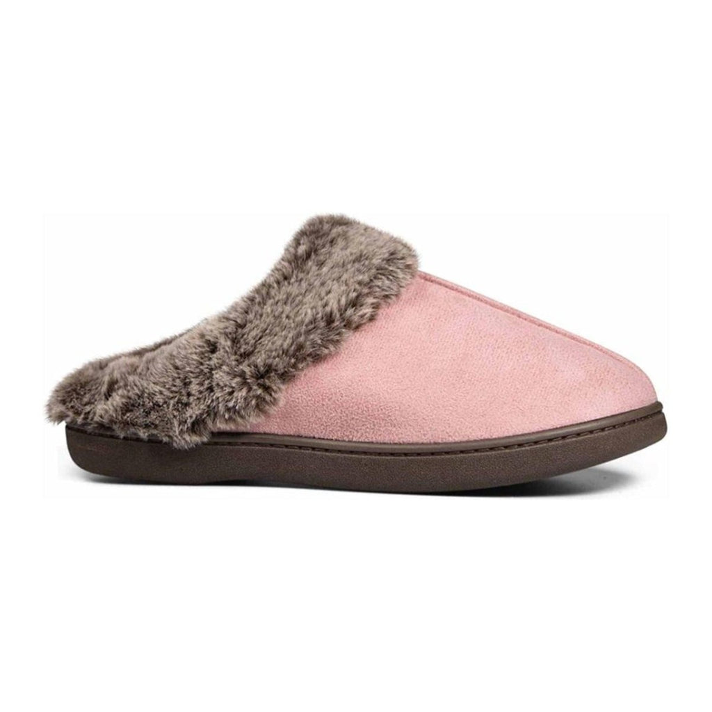 Padders Florrie Women's Slippers Dusty Pink Combi - Beales department store