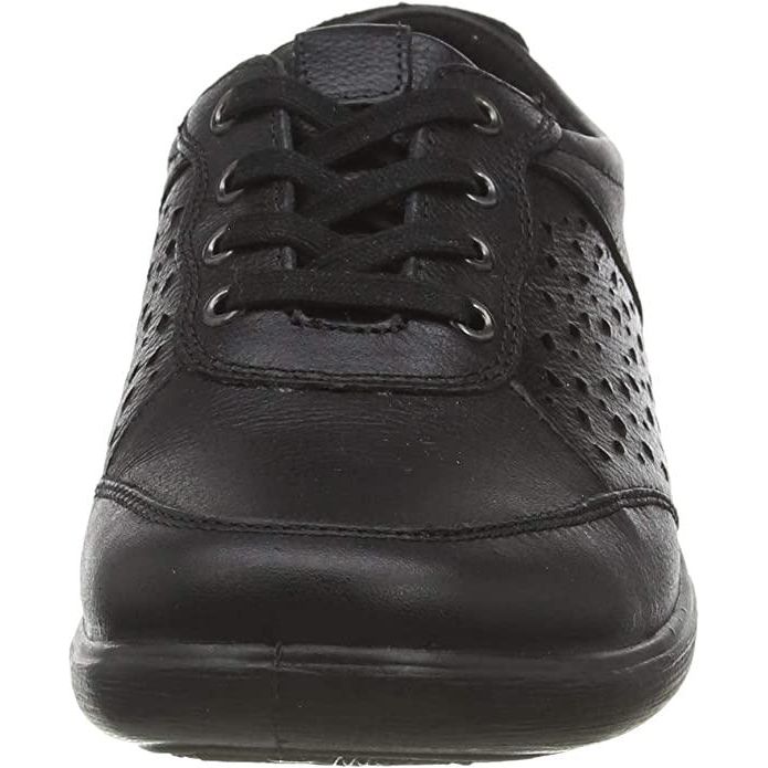 Padders Harp Casual Lace Up Shoes - Black - Beales department store