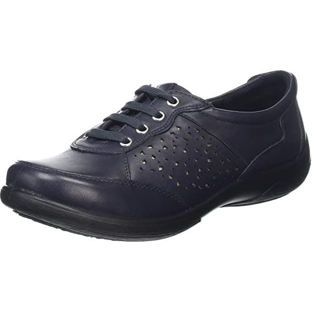 Padders Harp Casual Lace Up Shoes - Navy - Beales department store