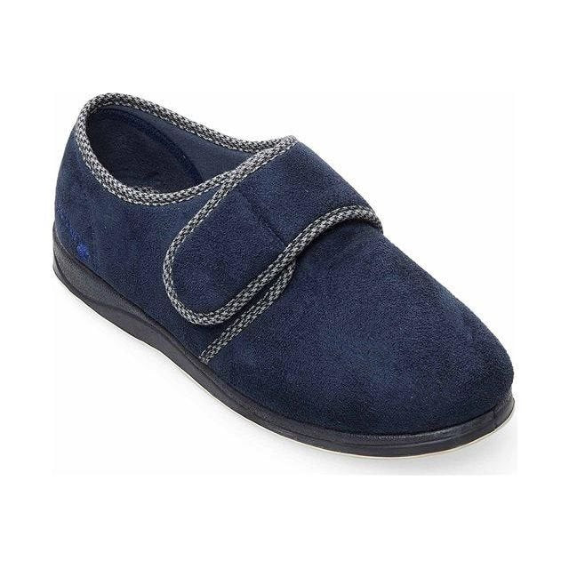 Padders Harry Men's Slippers - Navy - Beales department store