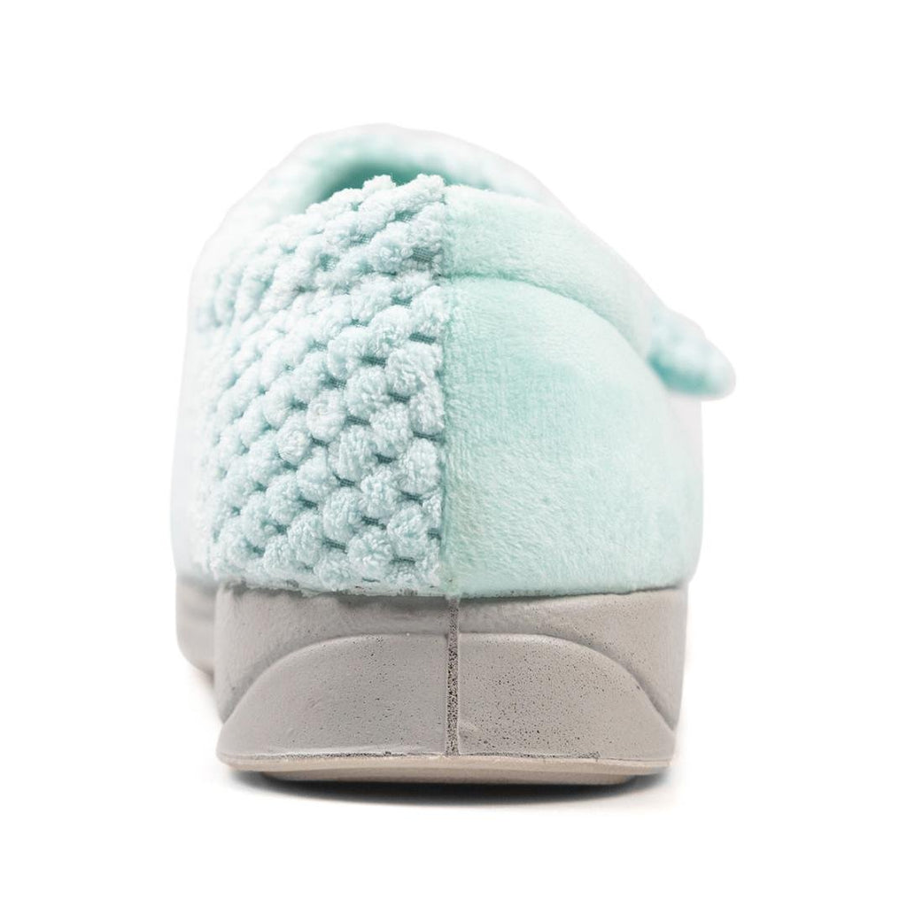 Padders 'Hug' Cross Over Slipper - Mint Popcorn - Beales department store