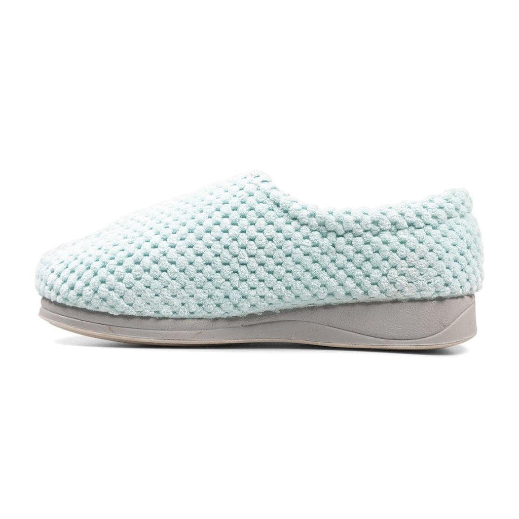 Padders 'Hug' Cross Over Slipper - Mint Popcorn - Beales department store