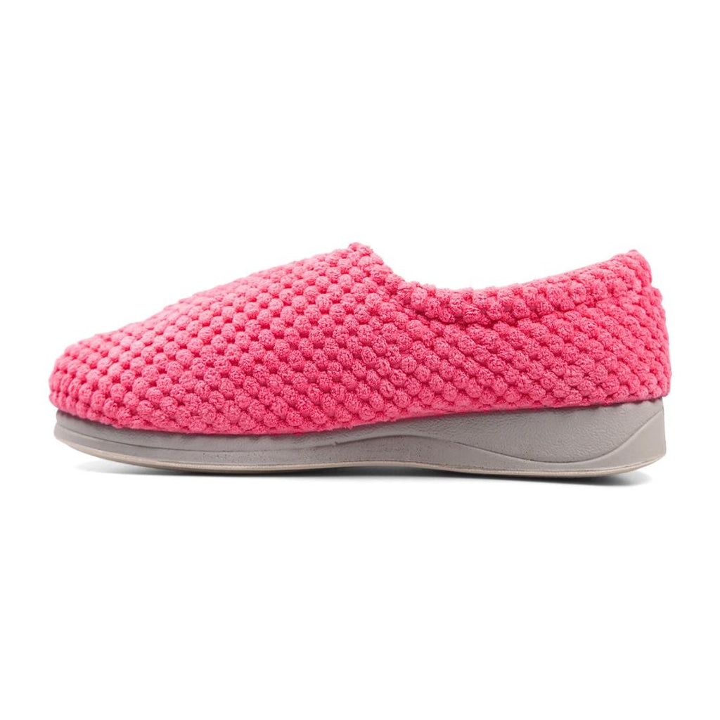 Padders 'Hug' Cross Over Slipper - Pink Popcorn - Beales department store