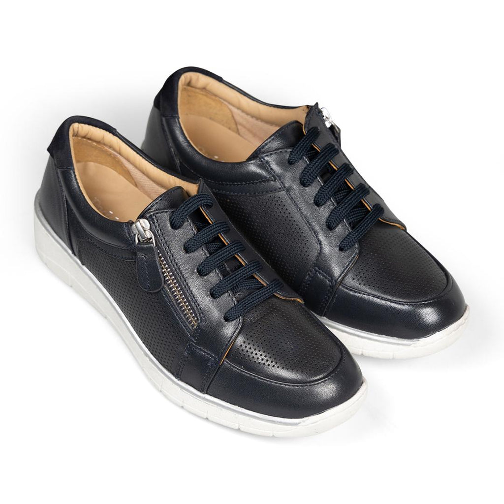 Padders Ivy Trainers - Midnight Leather - Beales department store