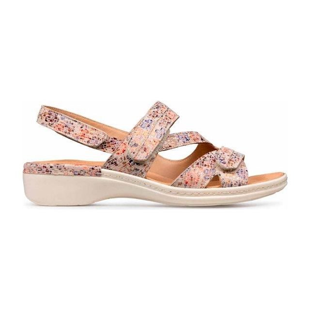 Padders Joelle Sandals - Floral Print Leather - Beales department store