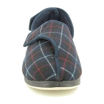 Padders Phillip Microsuede Slippers - Navy Combi - Beales department store