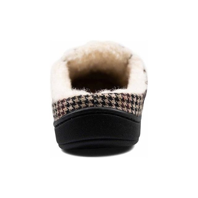 Padders Tom Mens Slippers - Brown Hounds Tooth - Beales department store