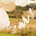 Mr & Mrs Acrylic Wedding Bunting- 5 Inner Pack