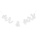Mr & Mrs Acrylic Wedding Bunting- 5 Inner Pack