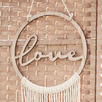 Wooden Love Macrame Wall Hanging Hoop- 5 Inner Pack