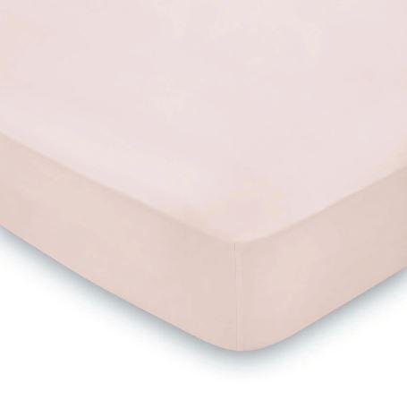 Peacock Blue Hotel 300 Thread Count Fitted Sheet - Dusky Rose - Beales department store