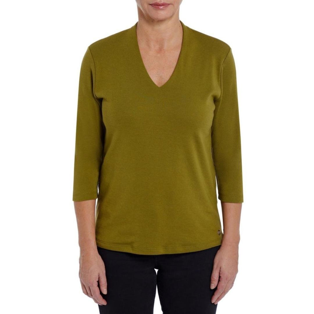 PENNY PLAIN Forest High Back V - Neck Top - Beales department store