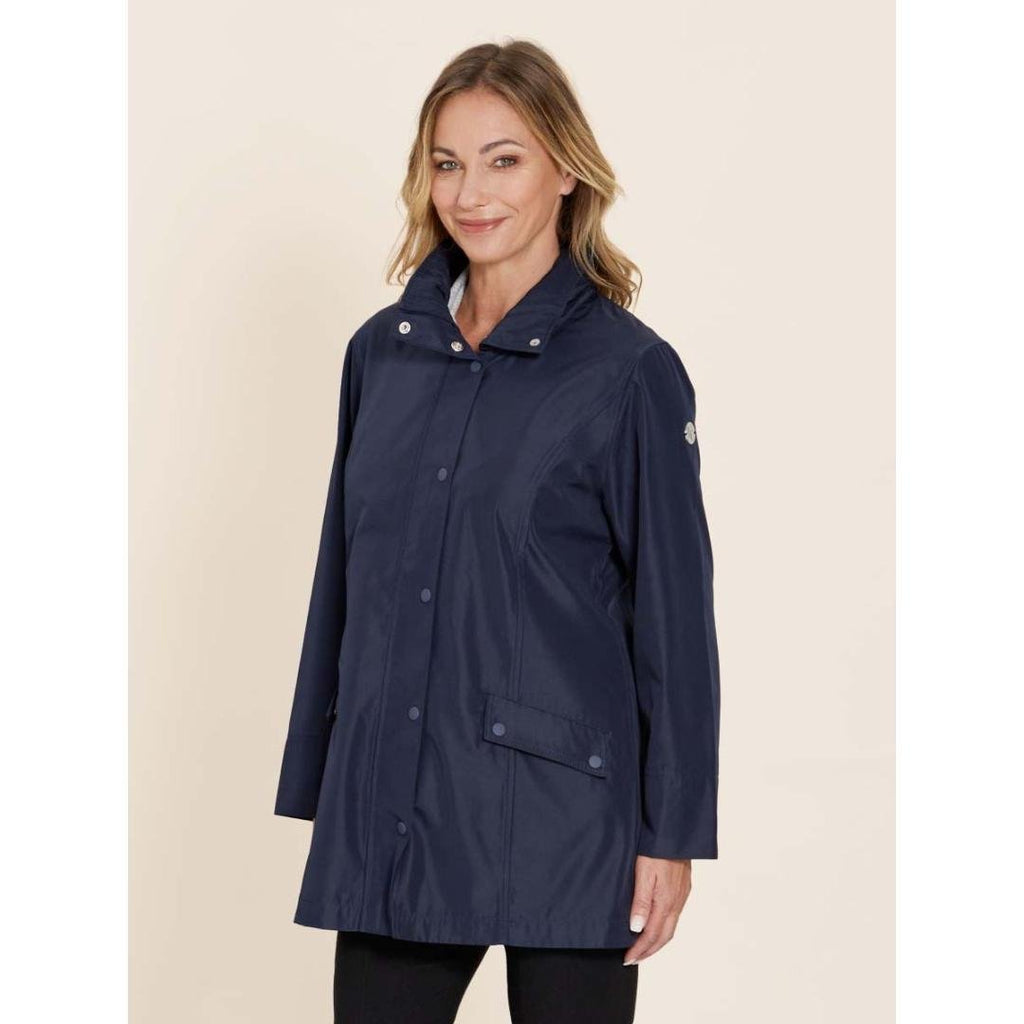 PENNY PLAIN French Navy Raincoat - Beales department store