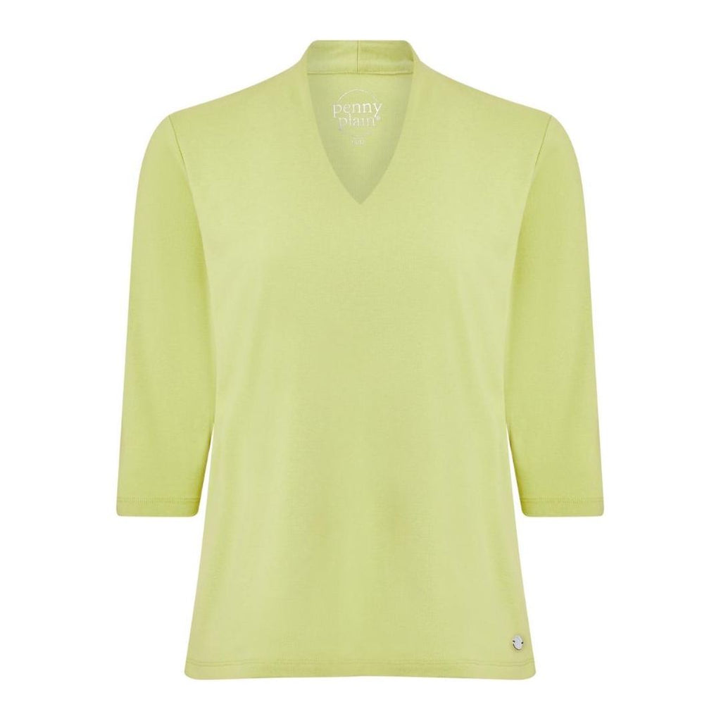 PENNY PLAIN Kiwi High Back V - Neck Top - Beales department store