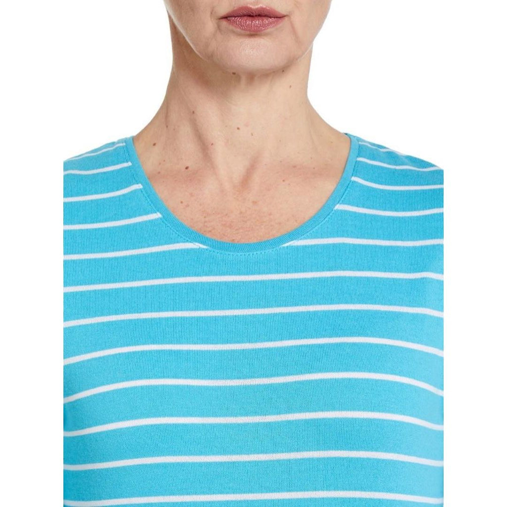 PENNY PLAIN Lagoon Striped Top - Beales department store