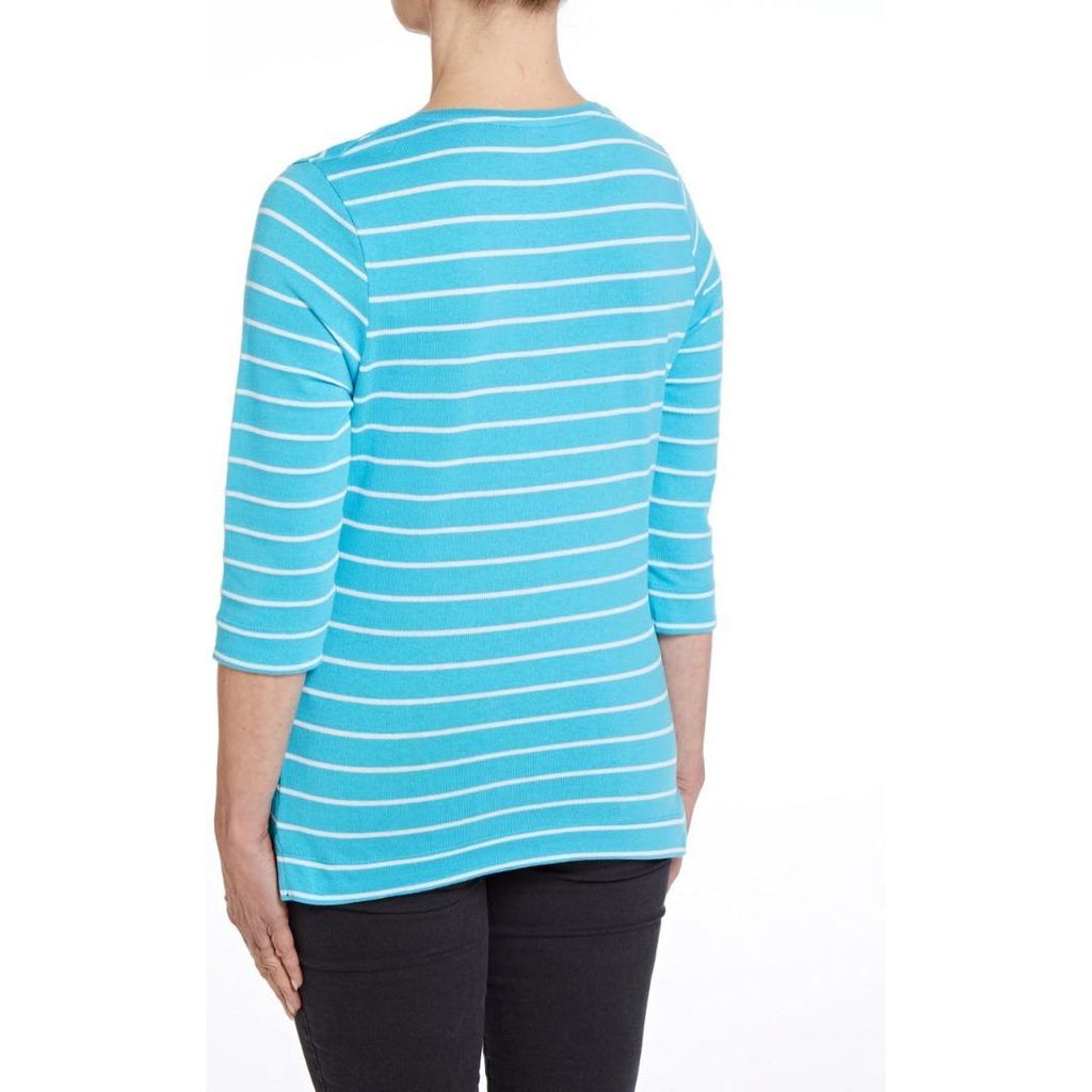 PENNY PLAIN Lagoon Striped Top - Beales department store