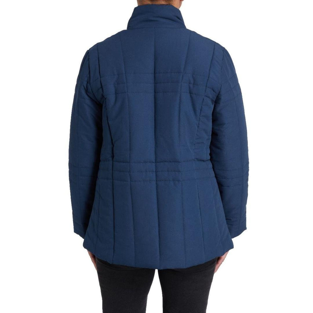 PENNY PLAIN Midnight Blue Quilted Coat - Beales department store