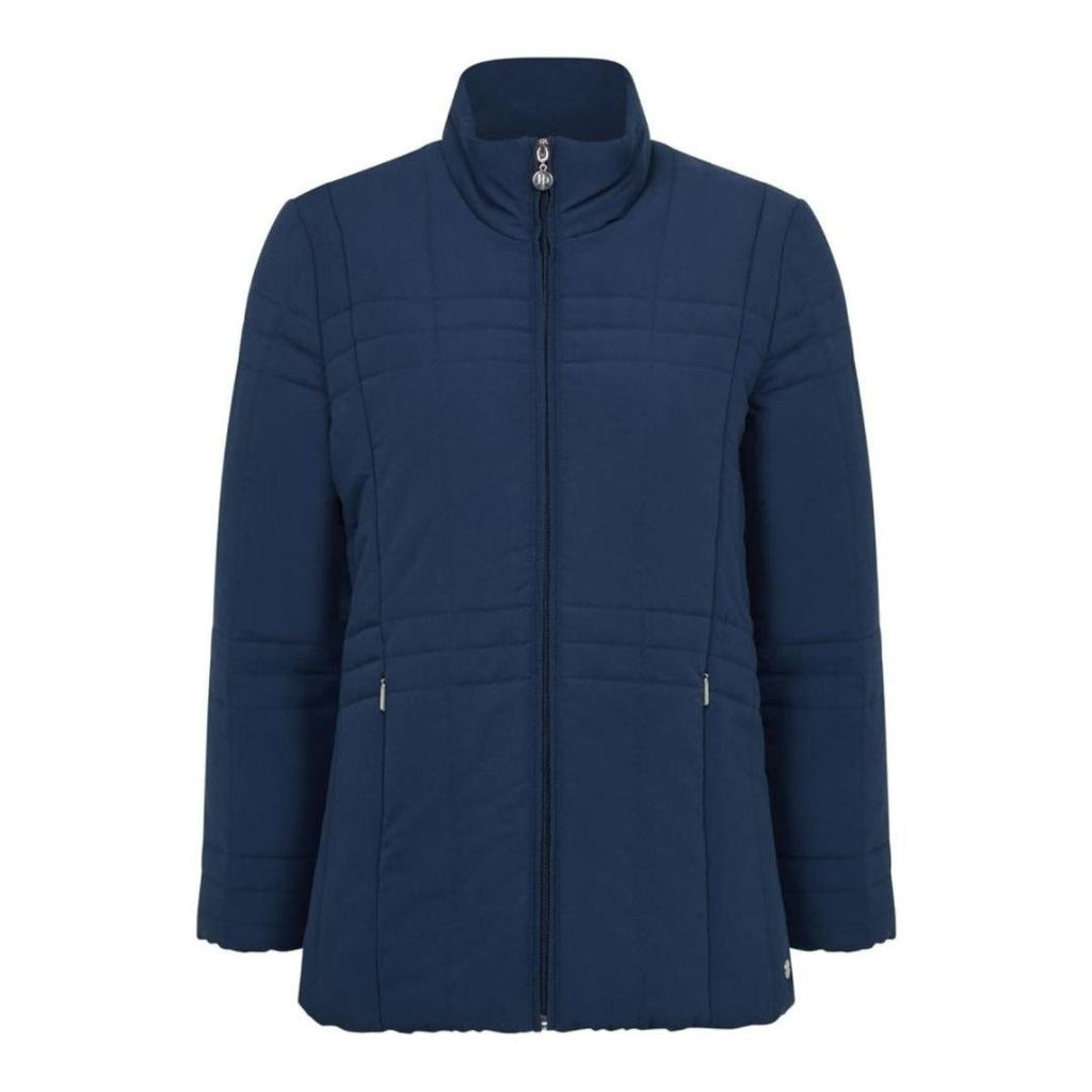 PENNY PLAIN Midnight Blue Quilted Coat - Beales department store