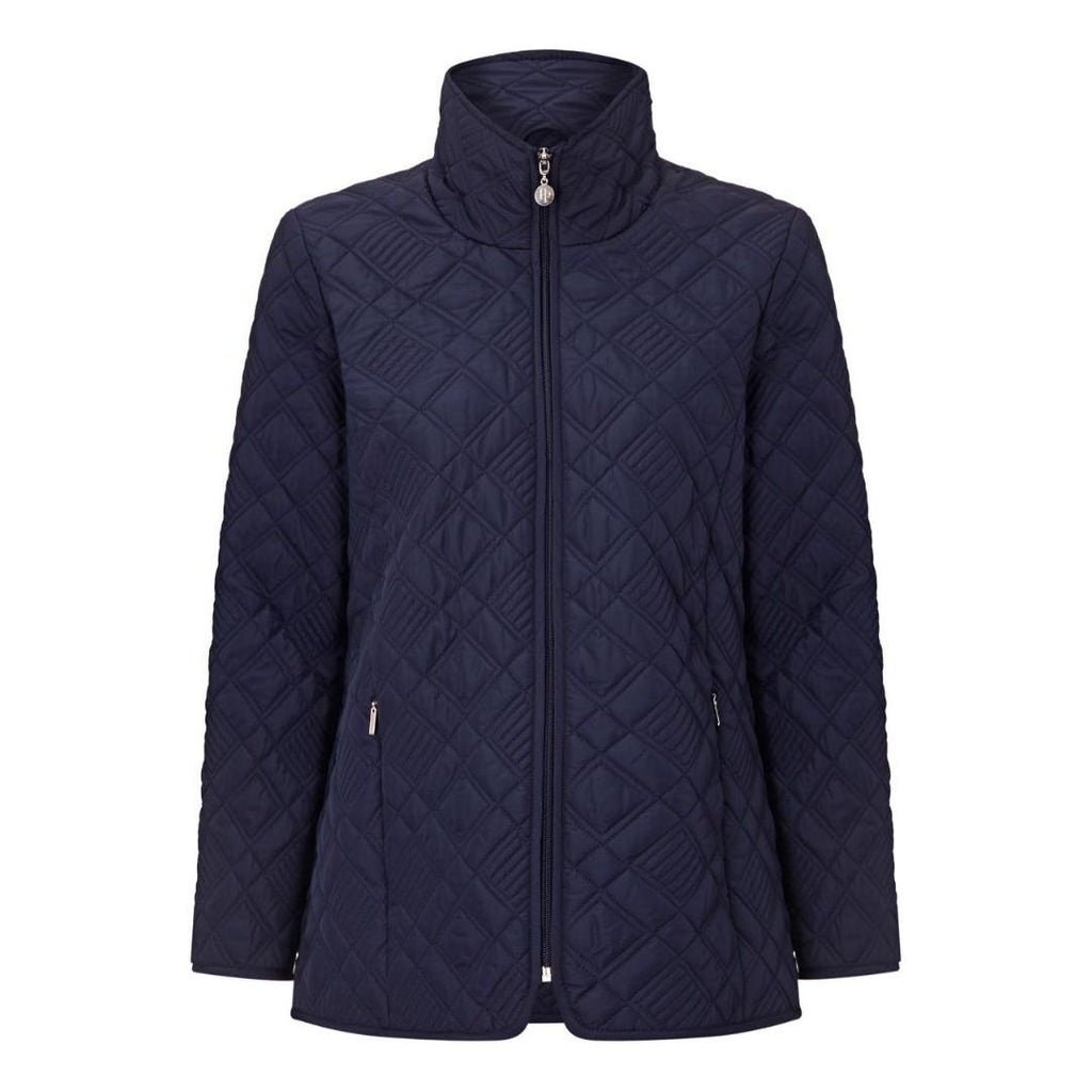 PENNY PLAIN Navy Quilted Jacket - Beales department store