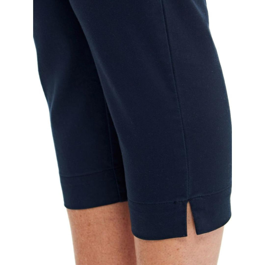 PENNY PLAIN Navy Twill Cropped Trousers - Beales department store